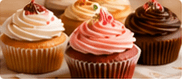 Decorated cupcakes