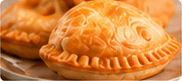 A large golden meat pie